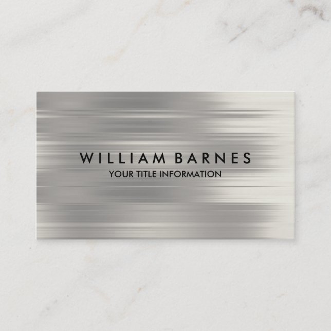 Tarjeta de presentación Gray Stripe (Anverso)