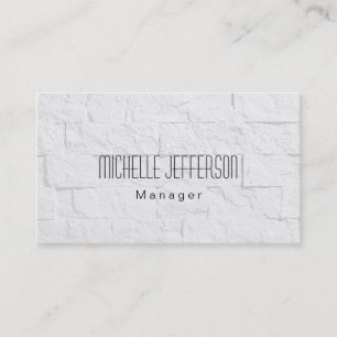 Tarjeta de presentación Gray Wall Brick Pattern Ma