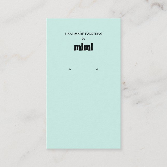 Tarjeta de presentación Green Earl Display (Anverso)