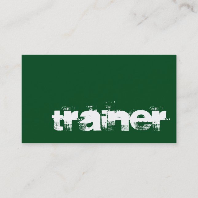 Tarjeta de presentación Green White Profesional Sp (Anverso)