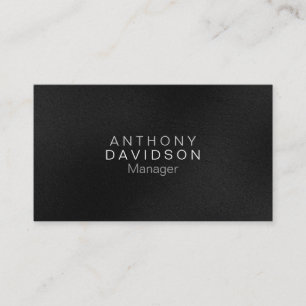 Tarjeta de presentación Gris Black White Pattern