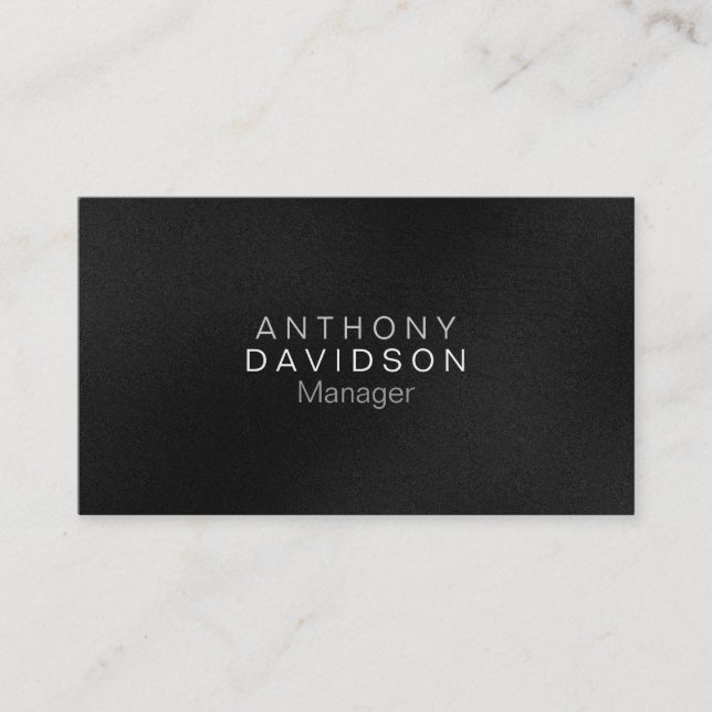 Tarjeta de presentación Gris Black White Pattern (Anverso)