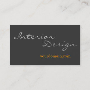 Tarjeta de presentación Gris Contemporánea del Dis