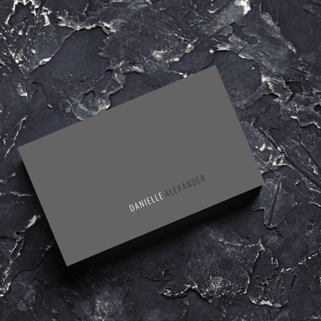 Tarjeta de presentación gris profesional Minimalis (Subido por el creador)