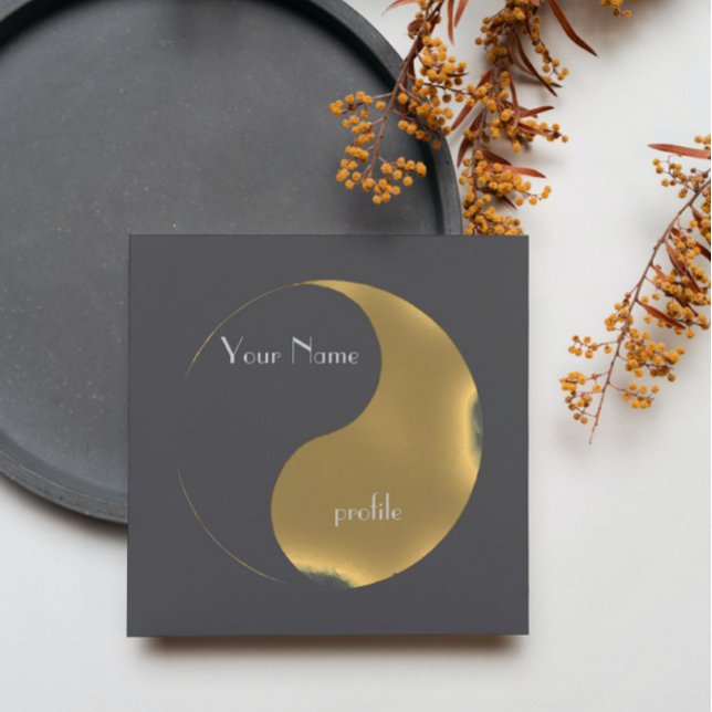 Tarjeta de presentación Grunge golden&gray (Subido por el creador)