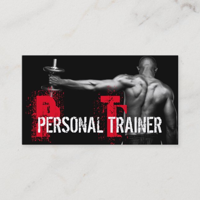 Tarjeta de presentación Guay Personal Trainer Gym  (Anverso)