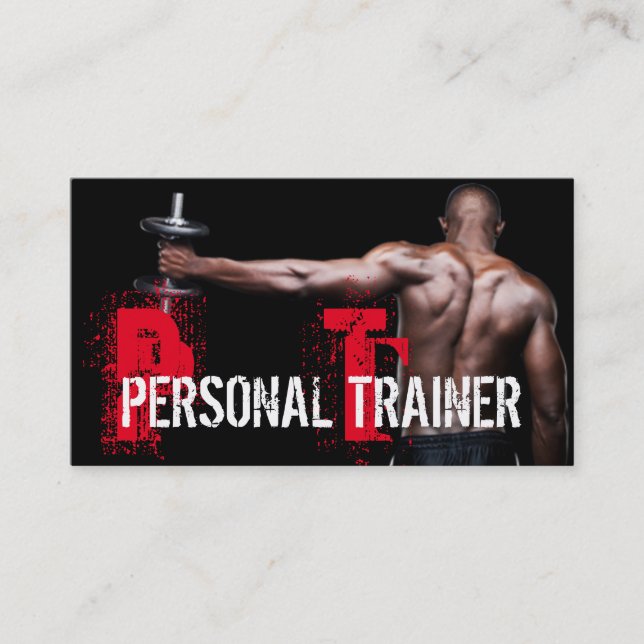 Tarjeta de presentación Guay Personal Trainer Gym  (Anverso)