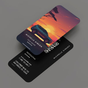 Tarjeta De Presentación Guía de turismo de taxistas de transporte Mínima