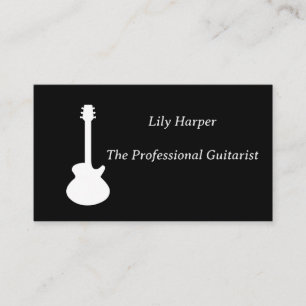Tarjeta De Presentación Guitar Teacher Enseñanzas eléctricas y acústicas