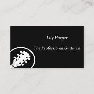 Tarjeta De Presentación Guitar Teacher   Enseñanzas eléctricas y acústicas