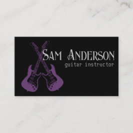 Tarjeta De Presentación Guitarra De Estilo