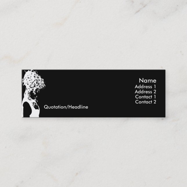 Tarjeta de presentación Hair Stylist (Anverso)