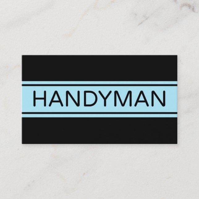 Tarjeta de presentación Handyman Stripe (Anverso)