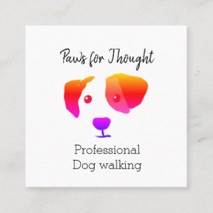 Tarjeta de presentación Happy Dog Walking / Dog Gr