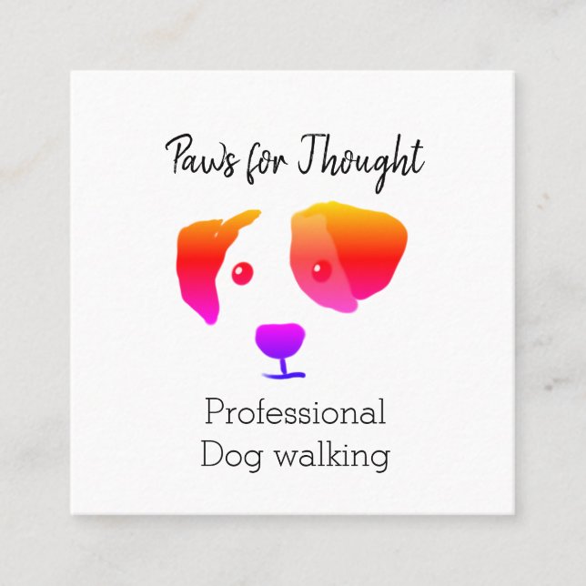 Tarjeta de presentación Happy Dog Walking / Dog Gr (Anverso)