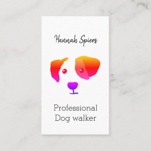 Tarjeta de presentación Happy Dog Walking / Dog Gr