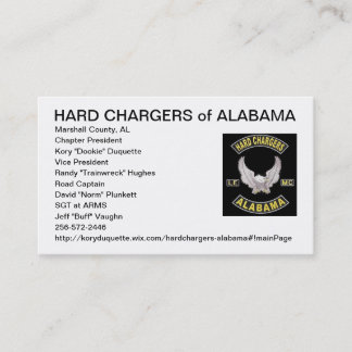 Tarjeta De Presentación Hard Chargers LE MC