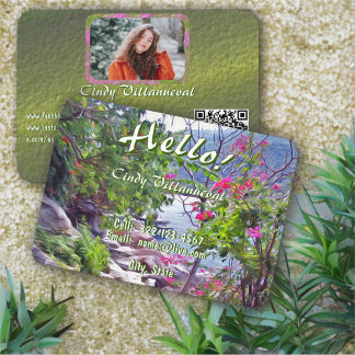 Tarjeta De Presentación Hello Trail 821 QR Calling Card