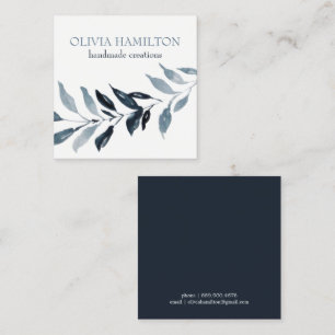 Tarjeta De Presentación Hermoso color de agua azul