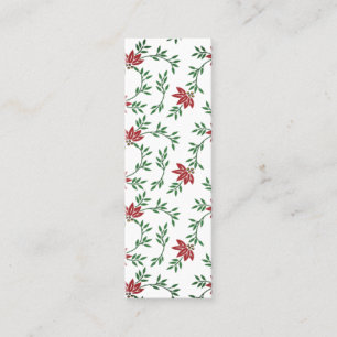 Tarjeta De Presentación Hermoso diseño floral con flores rojas