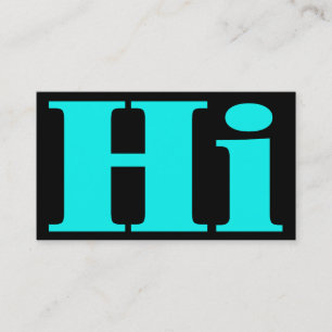 Tarjeta De Presentación Hola!Cheery.All purpose.Introduction call card.