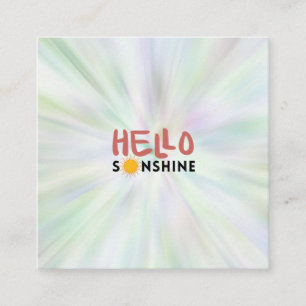 Tarjeta De Presentación Hola Sonshine, Sun Rays, vibraciones de verano