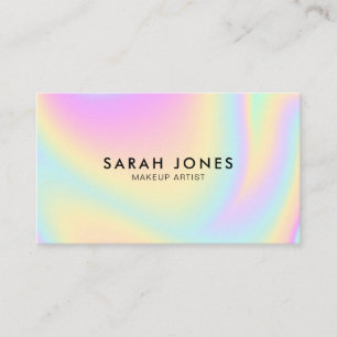 Tarjeta de presentación holográfica moderna Minima