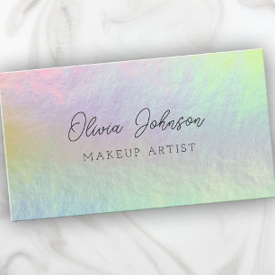 Tarjeta de presentación holográfica Opal Stone de