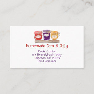 Tarjeta de presentación Homemad Jam & Jelly