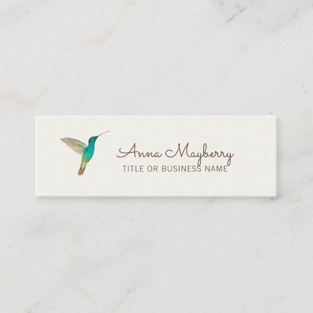 Tarjeta de presentación Hummingbird Mini (Anverso)