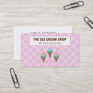 Tarjeta de presentación Ice Cream Cone