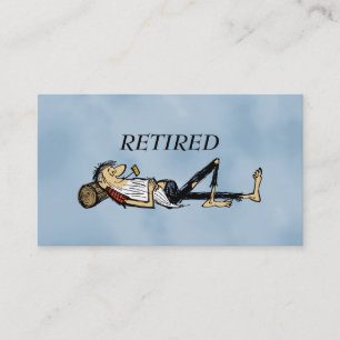 Tarjeta De Presentación imagen divertida de Rip Van Winkle jubilado
