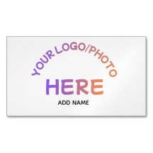 Tarjeta de presentación imán con logotipo corporat
