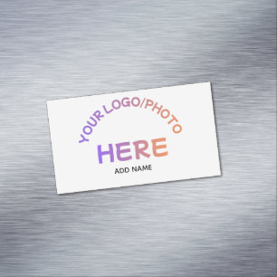 Tarjeta de presentación imán con logotipo corporat