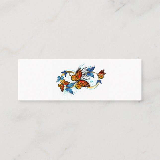Tarjeta De Presentación Infinidad de Mariposas Monarca (Anverso)