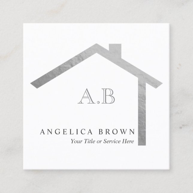 Tarjeta de presentación inmobiliaria (Anverso)