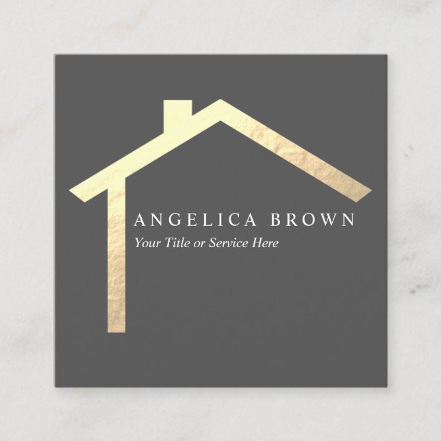 Tarjeta de presentación inmobiliaria (Anverso)