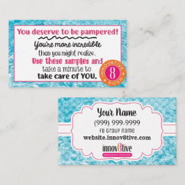 Tarjeta de presentación Innov8tive Posh Clear Wate