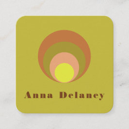 Tarjeta de presentación inspirada en el retro