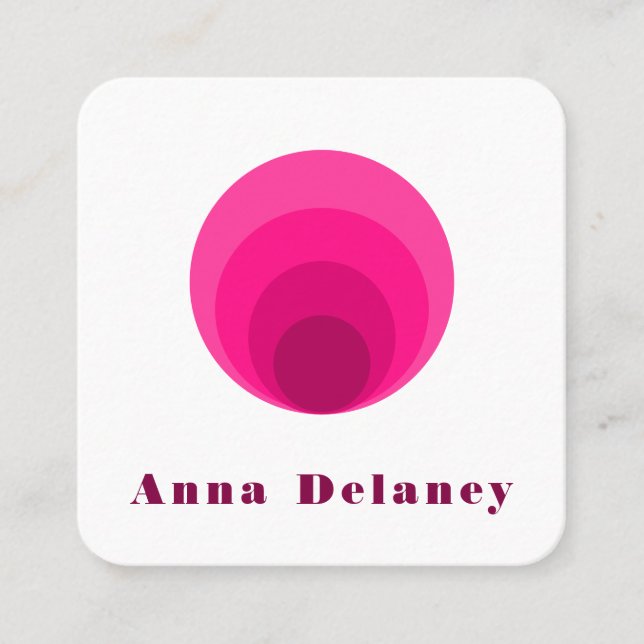 Tarjeta de presentación inspirada en el retro (Anverso)