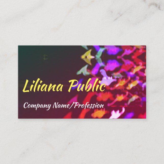 Tarjeta de presentación Kaleidoscópica Pattered Sp (Anverso)