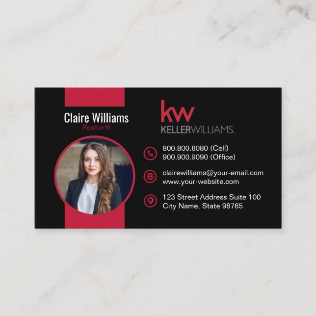 Tarjeta de presentación Keller Williams (Anverso)