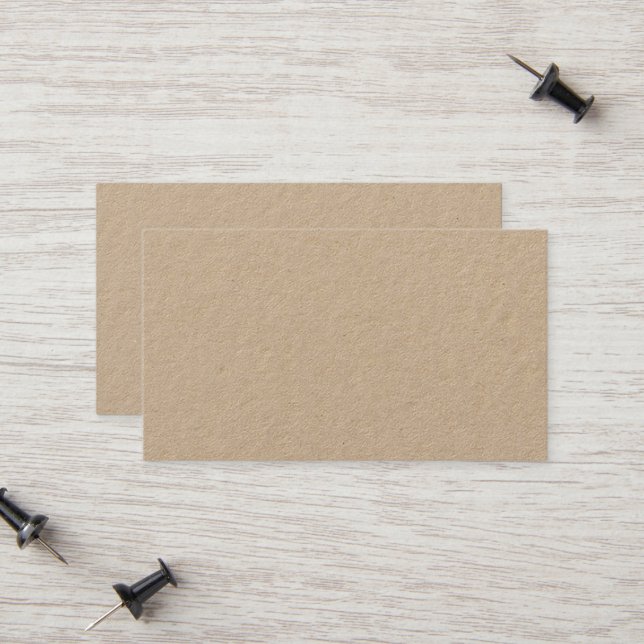 Tarjeta De Presentación Kraft Premium (Anverso/Reverso In Situ)