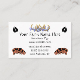 Tarjeta de presentación KuneKune Pig