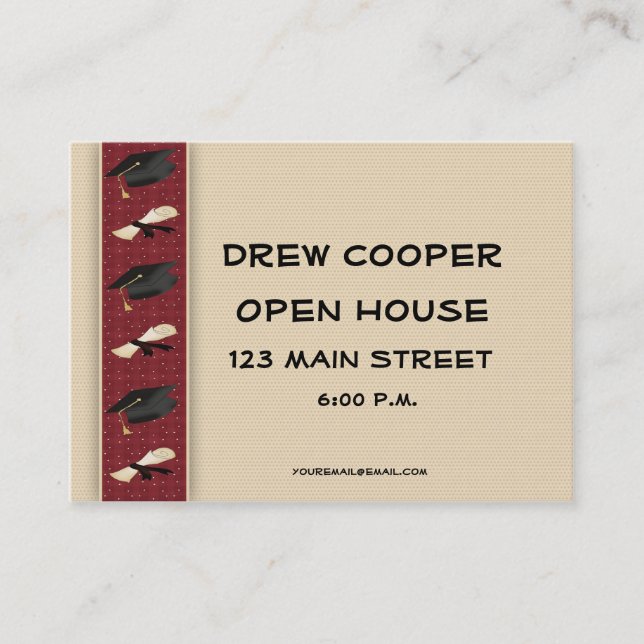 Tarjeta De Presentación La graduación distribuye (Anverso)