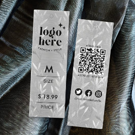 Tarjeta De Presentación La plata Metalizado cepillada de lujo deja etiquet