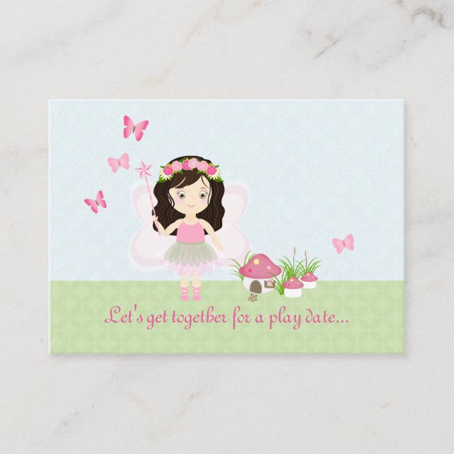 Tarjeta De Presentación La Princesa de los Hados de Woodland (Anverso)