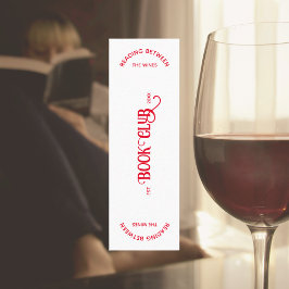 Tarjeta De Presentación Leer entre el Wines Book Club Red Escudo