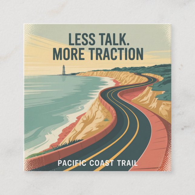 Tarjeta De Presentación Less Talk. More Traction (Anverso)