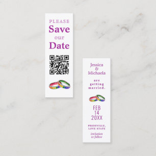 Tarjeta De Presentación LGBTQ+ con QR 🌈 Entrelazados en Orgullo – Mini Gu